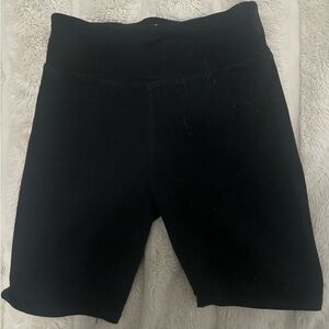 Black biker shorts
